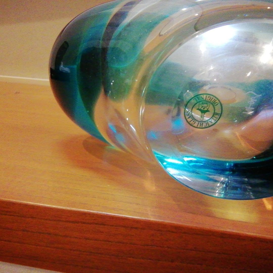 北一硝子 オリジナル　 ガラス工芸　 花瓶　 深海 北一硝子 オリジナル ガラス工芸 花瓶 深海